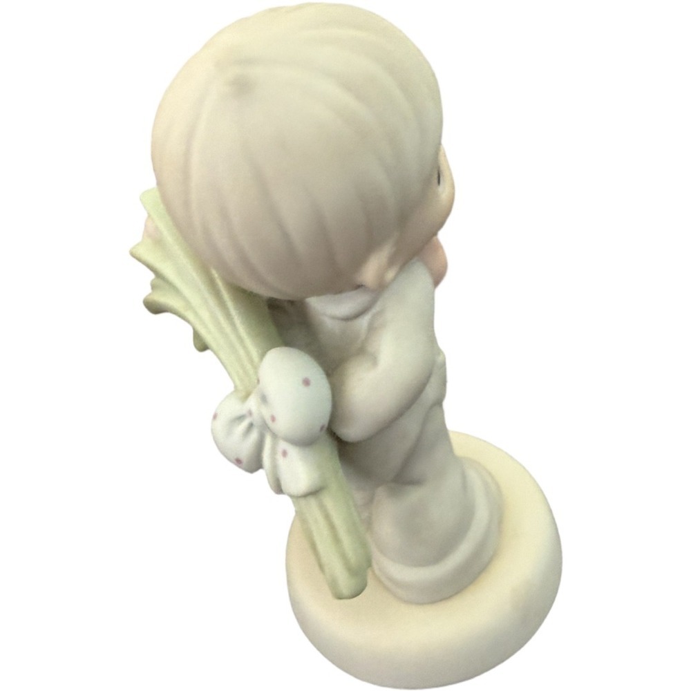 Precious Moments "For The Sweetest Tu-Lips In Town" Figurine Boy Tulips Vintage - Picture 4 of 6